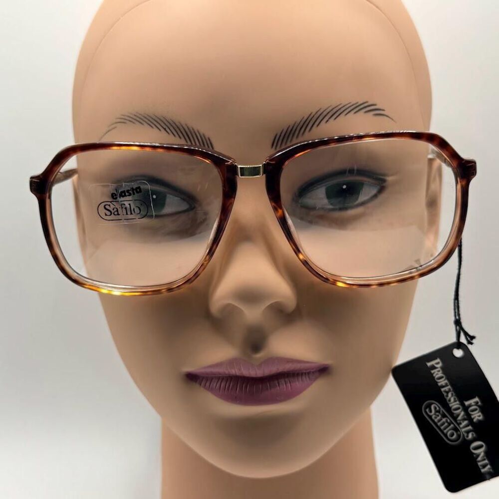 True Vintage Eyeglasses | NOS | Safilo Elasta | Tortoise Plastic | Made In Italy - Picture 2 of 9